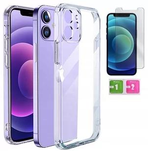 ETUI PRZEZROCZYSTE 2MM DO IPHONE 12 MINI +SZKŁO 9H - Akcesoria do smartwatchy - miniaturka - grafika 1
