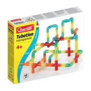 Zabawki konstrukcyjne - Quercetti Zestaw konstrukcyjny Tubation transparent - miniaturka - grafika 1