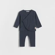 Komplety dla niemowląt - Reserved - Bawełniany komplet - ciemnoszary - miniaturka - grafika 1