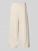 Spodnie damskie - Kuloty o kroju regular fit ze wzorem w cienkie prążki model ‘MINDY’ - miniaturka - grafika 1