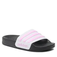 Klapki i japonki damskie - Adidas Klapki adilette Shower K FY8843 Wwht/Pink/Wwht - miniaturka - grafika 1