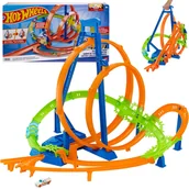 Samochody i pojazdy dla dzieci - Zestaw Hot Wheels HTP55 Epicka pętla - miniaturka - grafika 1