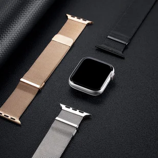 Dux Ducis Magnetic Strap pasek do Watch 8 / 7 / 6 / 5 / 4 / 3 / 2 / SE (38 / 40 / 41 mm) magnetyczna opaska czarny (Milanese Version) - Akcesoria do smartwatchy - miniaturka - grafika 9