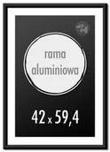 Ramki na zdjęcia - Ramka na zdjęcia 42x59,4 cm A2 Ramki aluminiowe 59,4x42 cm czarna - miniaturka - grafika 1