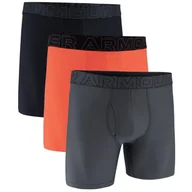 Majtki męskie - Męskie bokserki Under Armour UA Performance Tech Mesh - Solid 6in 3PK Rozmiar: S / Kolor: czerwony - miniaturka - grafika 1