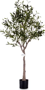 Ibergarden Sztuczne drzewko oliwne w doniczce GRON, 130 cm - Sztuczne kwiaty - miniaturka - grafika 1