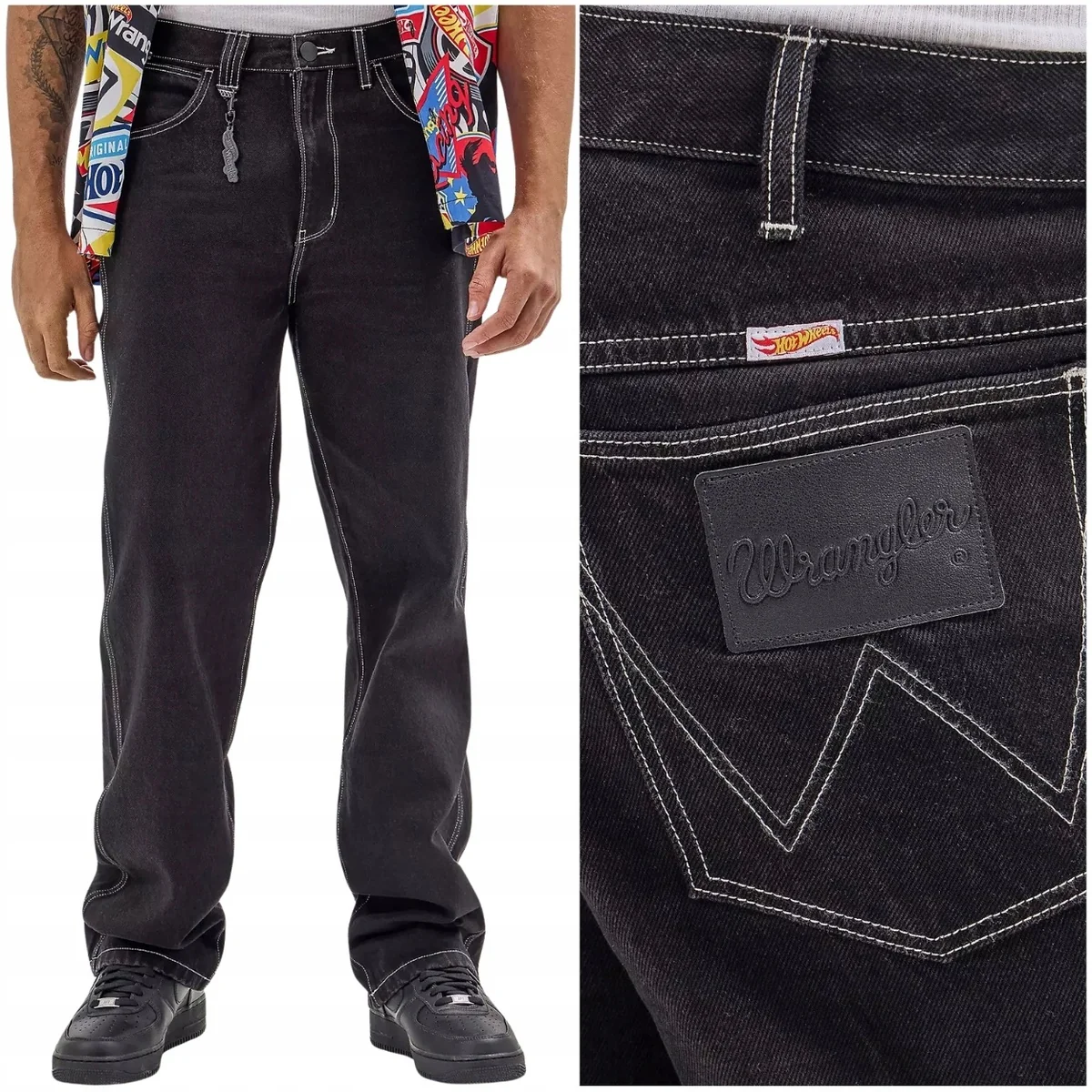 Wrangler Casey Jones Carpenter spodnie materiałowe bojówki W31 L32