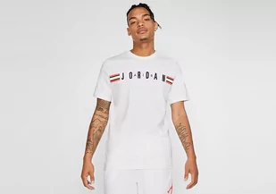 Nike Air Jordan Crew Tee White - Koszulki męskie - miniaturka - grafika 1