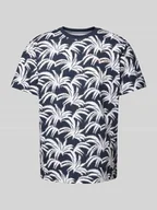 Koszulki męskie - T-shirt we wzory na całej powierzchni - miniaturka - grafika 1