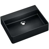 Umywalki - Axis Umywalka SILBA 55 nablatowa granitowa grafitowy - miniaturka - grafika 1