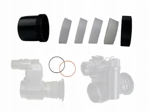 Adapter uniersalny do nakładka noktowizor 007s 007SP LRF + oringi - Kamery cyfrowe - akcesoria - miniaturka - grafika 1