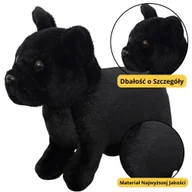 Maskotki i pluszaki - Pluszowa Maskotka Przytulanka Mały Pies Czarny 19cm LEAN Toys - miniaturka - grafika 1