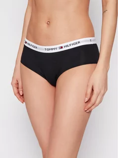 Majtki damskie - Tommy Hilfiger Figi klasyczne Cotton Shorty Iconic 1387904877 Czarny - grafika 1