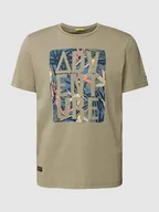 Koszulki męskie - T-shirt z nadrukiem z napisem i motywem - miniaturka - grafika 1