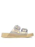 Buty dla dziewczynek - Melissa Klapki Mini Melissa Cozy Slide Inf 35685 Żółty - miniaturka - grafika 1