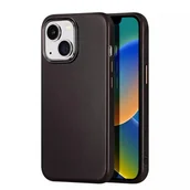 Etui i futerały do telefonów - Dux Ducis Naples etui do iPhone 14 Plus skórzany pokrowiec (kompatybilny z MagSafe) ciemnobrązowy - miniaturka - grafika 1
