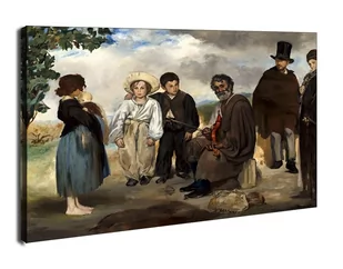 The Old Musician, Edouard Manet - obraz na płótnie Wymiar do wyboru: 70x50 cm - Obrazy i zdjęcia na płótnie - miniaturka - grafika 1