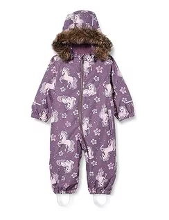 Kombinezony dla dzieci - Bestseller A/S Dziewczęcy kombinezon śniegowy NMFSNOW10 Suit Dancing Unicorn FO, Arctic Dusk, 98, Arctic Dusk, 98 cm - grafika 1