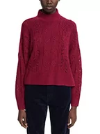 Swetry damskie - edc by ESPRIT Sweter damski, 615/Cherry Red, XXL - miniaturka - grafika 1