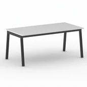 Stoły i stoliki do biura - B2B Partner Stół PRIMO BASIC z czarnym stelażem, 1800 x 900 x 750 mm, biały 499342 - miniaturka - grafika 1