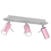 Lampy ścienne - Milagro Lampa sufitowa PRESTON PINK/WHITE 3x mini GU10 MLP7628 - miniaturka - grafika 1