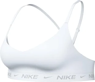 Nike Damski biustonosz sportowy Dri-Fit Indy Light Support Bra, White/Stone Mauve, FD1062-100, XL - Biustonosze - miniaturka - grafika 1