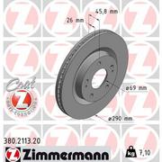 Tarcze hamulcowe - Tarcza hamulcowa ZIMMERMANN 380.2113.20 - miniaturka - grafika 1