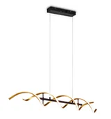 Lampy sufitowe - Trio Leuchten Lampa wisząca złota z 3-stopniowym ściemnianiem LED w stopniach Kelvina - Henk - miniaturka - grafika 1