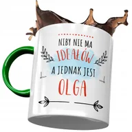 Kubki - Kubek Zielony Dla Olgi Koleżanki Żony na Prezent z Nadrukiem ze Zdjęciem + Opakowanie na prezent (wzór 02) - miniaturka - grafika 1