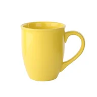 Kubki - Kubek porcelitowy 330 ml żółty - miniaturka - grafika 1