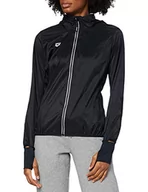 Kurtki damskie - ARENA ARENA Arena damska wiatrówka do biegania czarny czarno-fluorescencyjny czerwony L 003011 - miniaturka - grafika 1