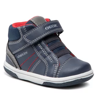 Botki męskie - Geox Trzewiki B Flick B.A B1637A 054FU C0735 M Navy/Red - grafika 1