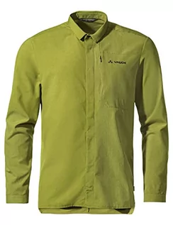 Koszulki męskie - VAUDE Męska koszulka polo Yaras LS, limonka (Wild Lime), L - grafika 1
