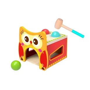TOOKY TOY Tooky Toy ŁAWECZKA SOWA TKF082 46086 - Zabawki interaktywne dla dzieci - miniaturka - grafika 1