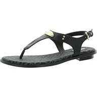Sandały damskie - Michael Kors MK Plate Thong, Sandały damskie, Black, 42 EU, Czarny - miniaturka - grafika 1