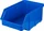 qBox Pojemnik plastikowy warsztatowy z polipropylenu standardowego. Wym: 441x290x213mm (kolor: niebieski)