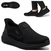 Półbuty męskie - Rieker SKÓRZANE Półbuty Męskie Sportowe Wygodne Trzewiki Wsuwane Jesień 42 - miniaturka - grafika 1