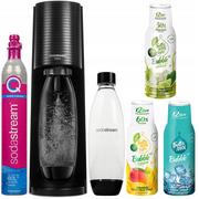 Saturatory - Saturator SodaStream Terra Black jedna butelka + FruttaMax TONIC 500 ml + LIMONKA MIĘTA BEZ LIGHT 500ml + MANGO LIGHT 500ml - miniaturka - grafika 1