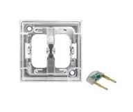 Inne akcesoria elektryczne - Ospel Aria zespół podświetlenia LED 0,1W podtynkowy do łączników potrójnych biały ZP-4UB - miniaturka - grafika 1
