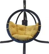 Fotele ogrodowe wiszące - Koala Zestaw: stojak Alicante antracyt + fotel Swing Chair Single antracyt, musztardowy Alicante+Swing Chair Single 8 - miniaturka - grafika 1