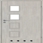 Drzwi wewnętrzne - Drzwi wewnętrzne z tulejami wentylacyjnymi Prato dąb szary 60 prawe Artens 5905996604384 - miniaturka - grafika 1
