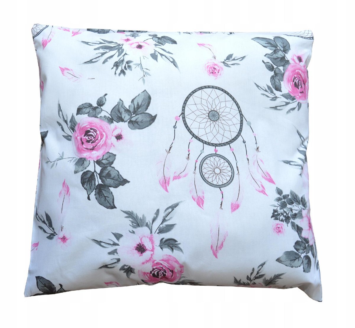 Poszewka na poduszkę bawełna ŁAPACZ SNÓW 40x40 róż