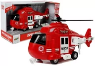 Samoloty i helikoptery - Import LEANToys Helikopter Ratunkowy Straż Pożarna 1:16 Hak Dźwięk Światła LT-7608-0 - miniaturka - grafika 1