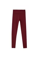 Legginsy - DeFacto Legginsy z wysokim stanem dla kobiet – sportowe legginsy dla kobiet, spodnie sportowe (bordowe, XL), bordowy, XL - miniaturka - grafika 1