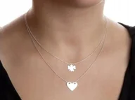 Zestawy biżuterii dla kobiet - Srebrny komplet CELEBRYTKA SERCE i KONICZYNKA 925 - miniaturka - grafika 1