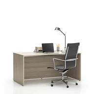 Biurka - Biurko SEGMENT, 1620 x 800 x 750 mm, dąb naturalny - miniaturka - grafika 1