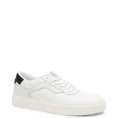 Trampki męskie - Calvin Klein Trampki LOW TOP LACE UP KNIT | z dodatkiem skóry - miniaturka - grafika 1
