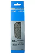 Łańcuchy rowerowe - SHIMANO Łańcuch CN-E6090 srebrny / Ilość biegów: 10 ICNE609010138I - miniaturka - grafika 1