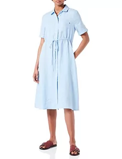 Sukienki - Tommy Hilfiger Damska sukienka letnia, Vessel Blue, 40 - grafika 1
