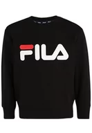 Bluzy dla dziewczynek - FILA Bluza dziecięca BABINA GREDA Classic Logo Crew Sweatshirt, czarna, 98/104, czarny, 98-104 - miniaturka - grafika 1
